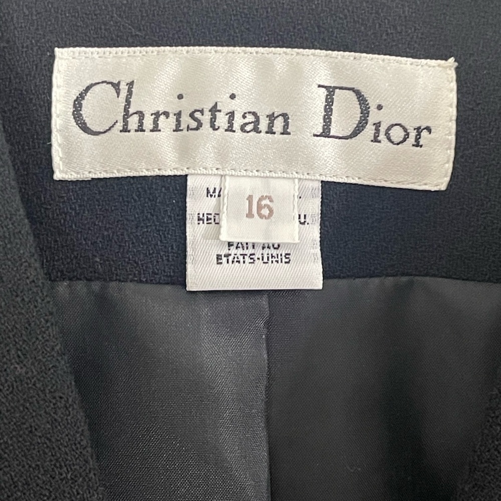 Christian Dior Black Wool jacket. Size 16 GUC - Picture 9 of 11